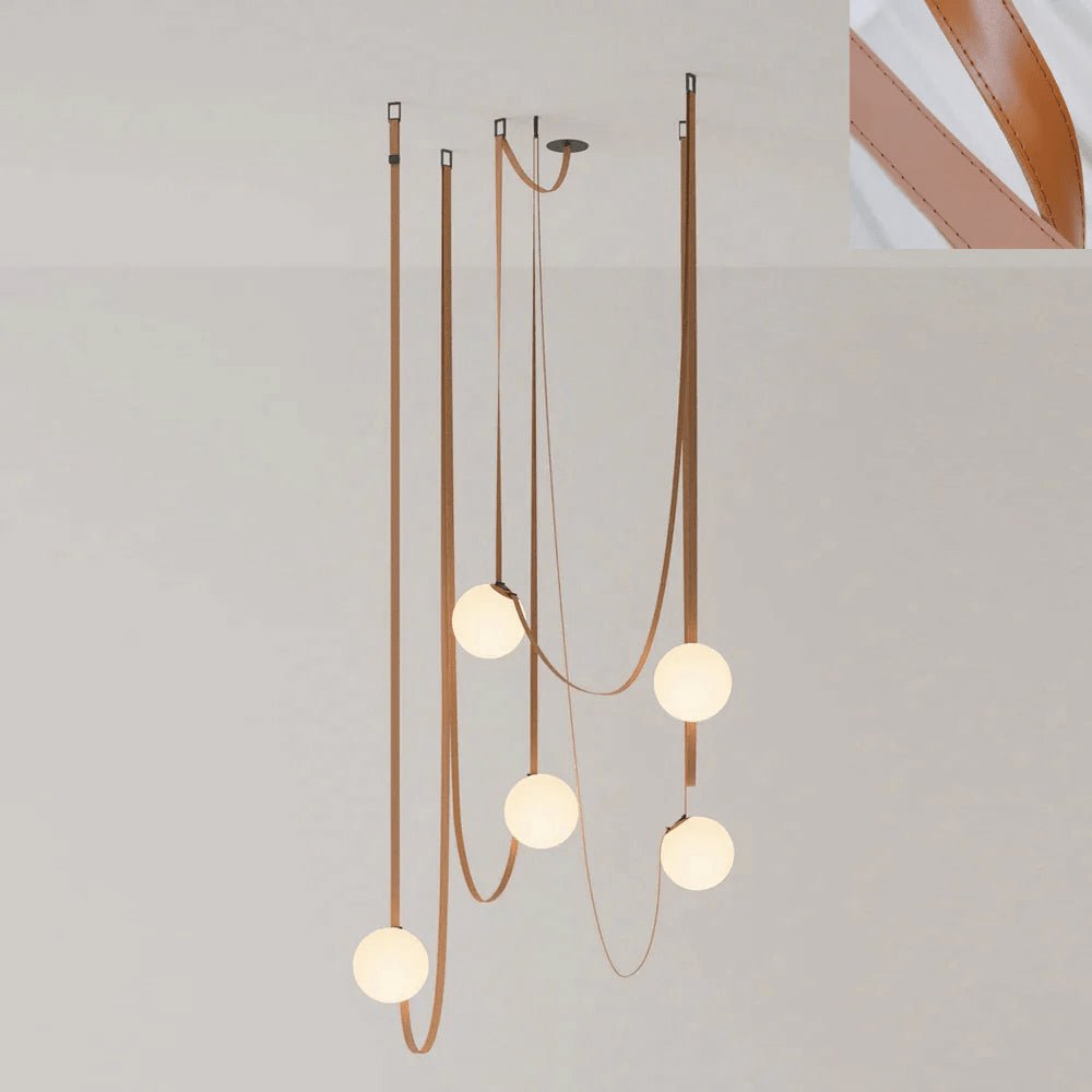 Multiple Belt Art Pendant Light