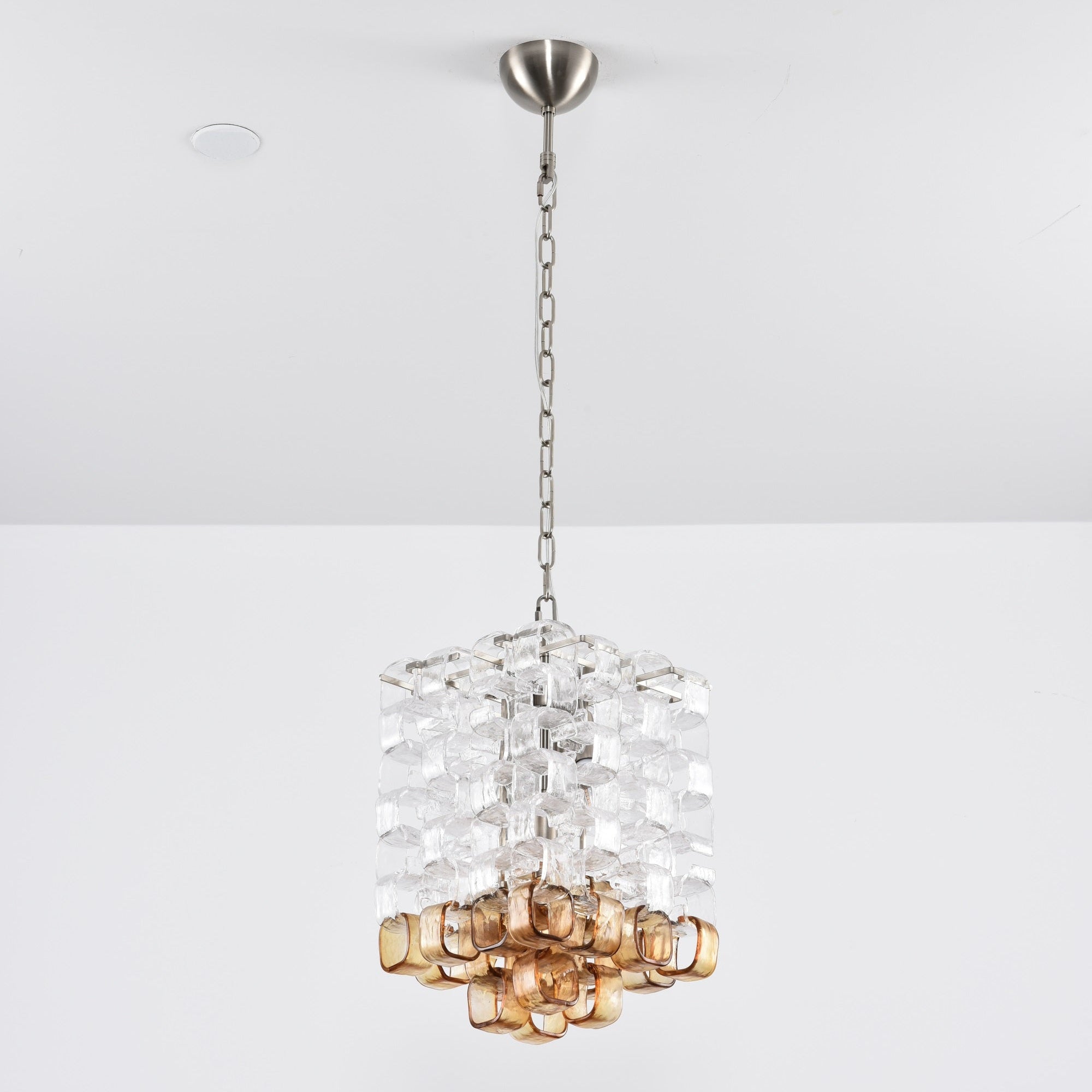 Glass Poliarte Interlocking Chandelier