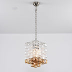 Glass Poliarte Interlocking Chandelier