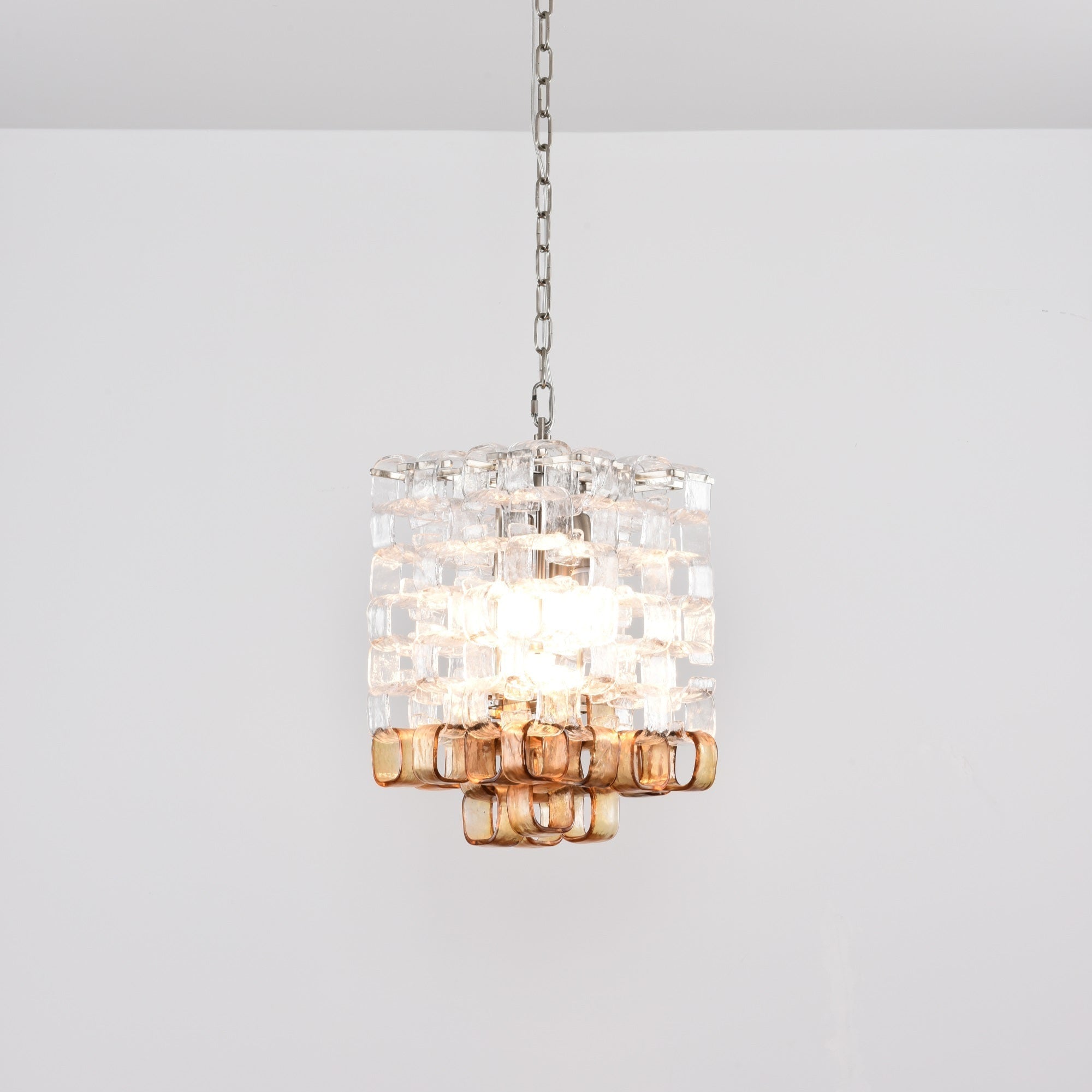 Glass Poliarte Interlocking Chandelier