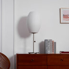 Faux Silk Bubble Table Lamp
