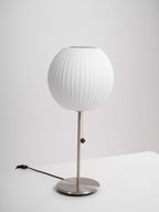 Faux Silk Bubble Table Lamp