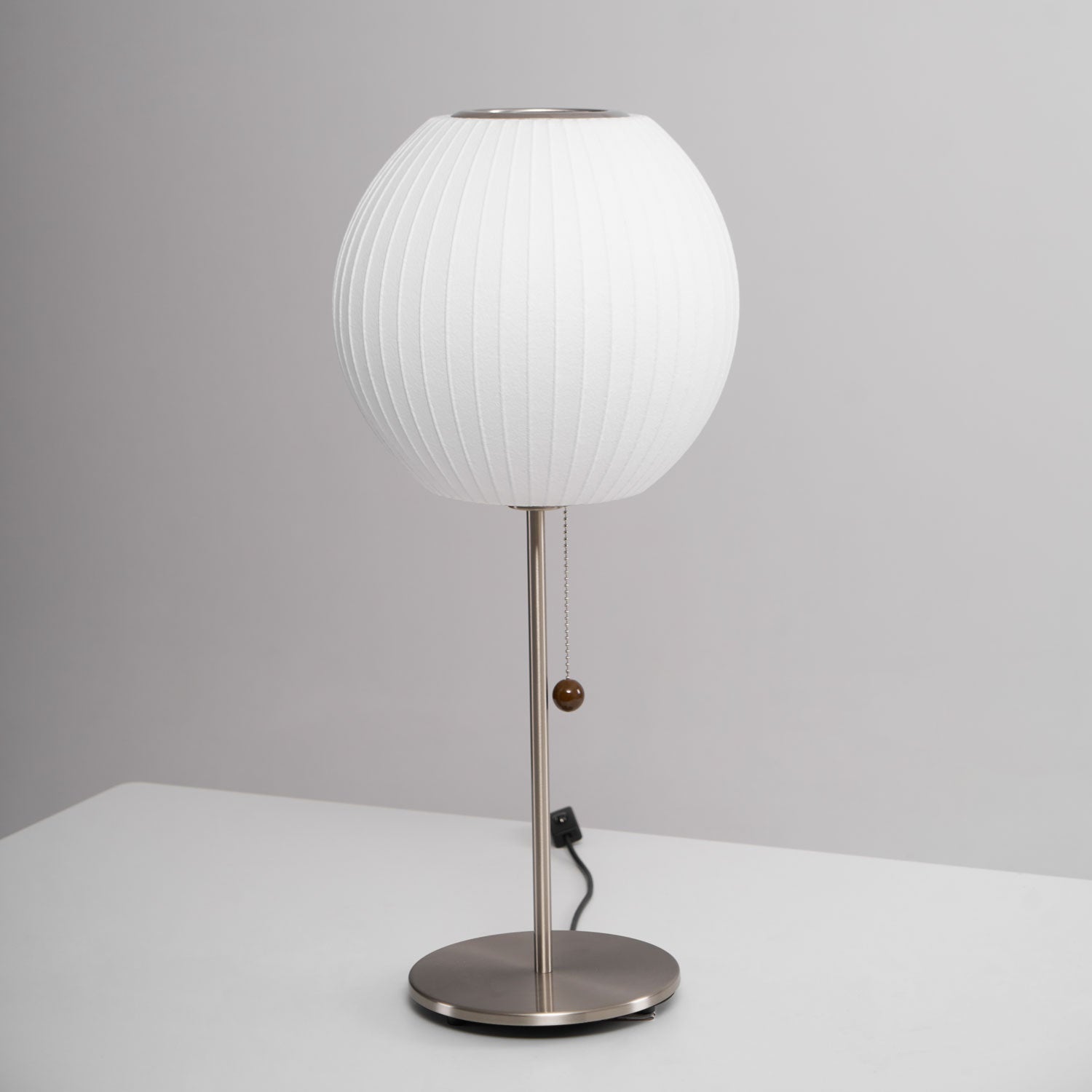 Faux Silk Bubble Table Lamp