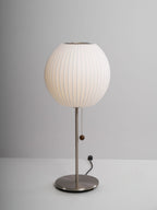 Faux Silk Bubble Table Lamp