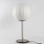Faux Silk Bubble Table Lamp