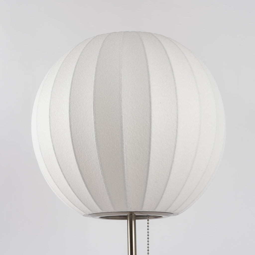 Faux Silk Bubble Table Lamp