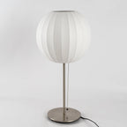Faux Silk Bubble Table Lamp