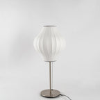 Faux Silk Bubble Table Lamp