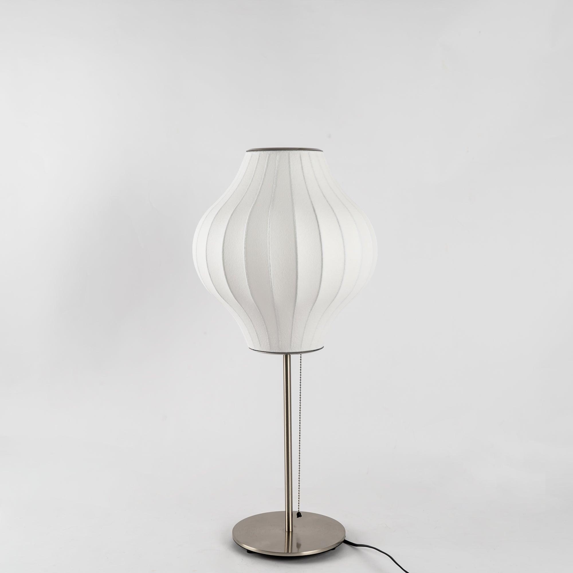 Faux Silk Bubble Table Lamp
