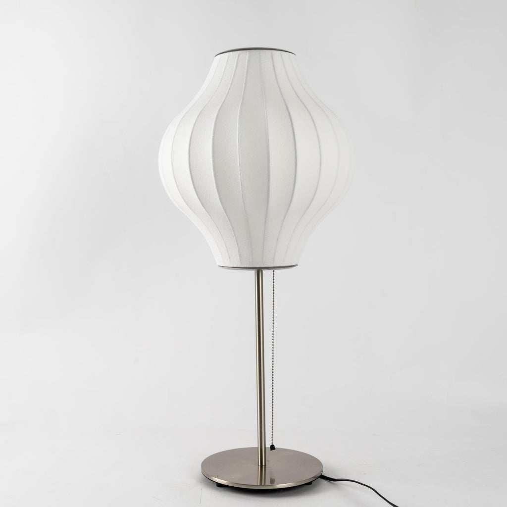 Faux Silk Bubble Table Lamp