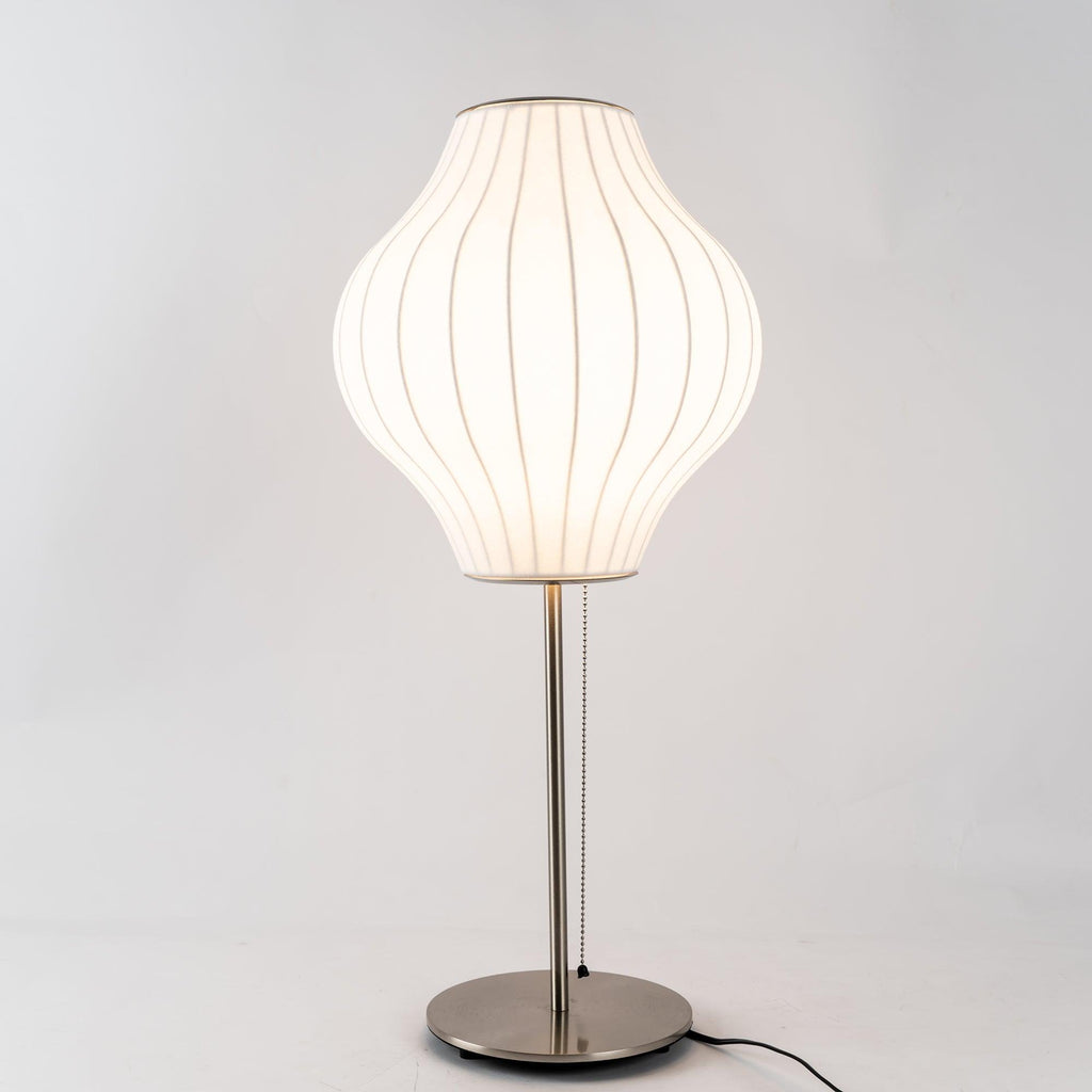Faux Silk Bubble Table Lamp