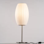 Faux Silk Bubble Table Lamp
