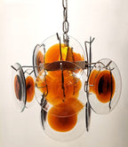 Mazzega Vistosi Glass Chandelier