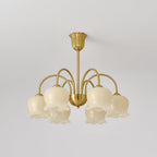 Orchids Brass Chandelier