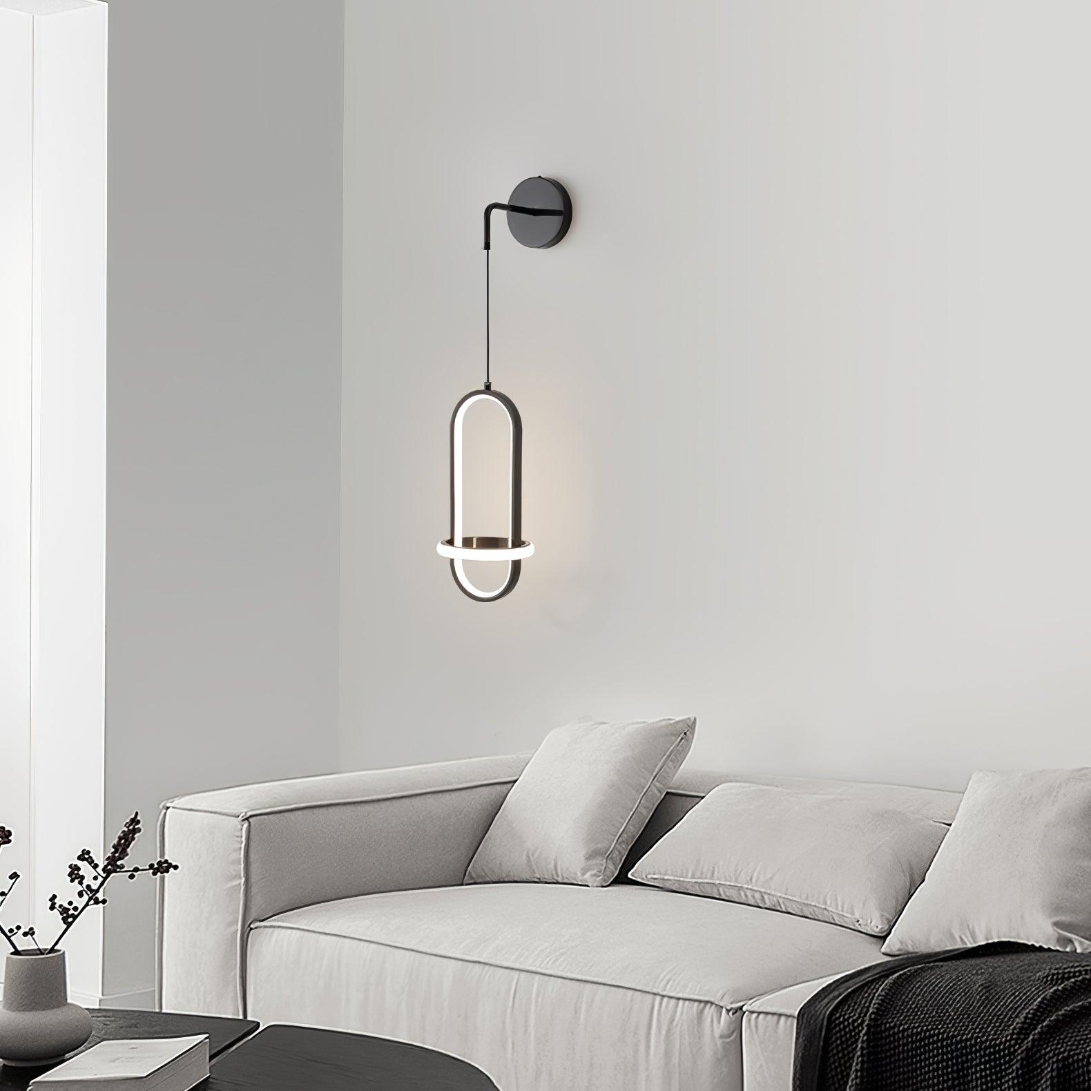 Oval Brass Wall Light