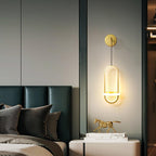 Oval Brass Wall Light