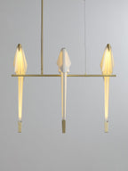 Paper Crane Bird LED Chandelier