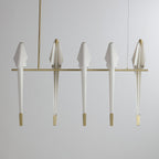 Paper Crane Bird LED Chandelier