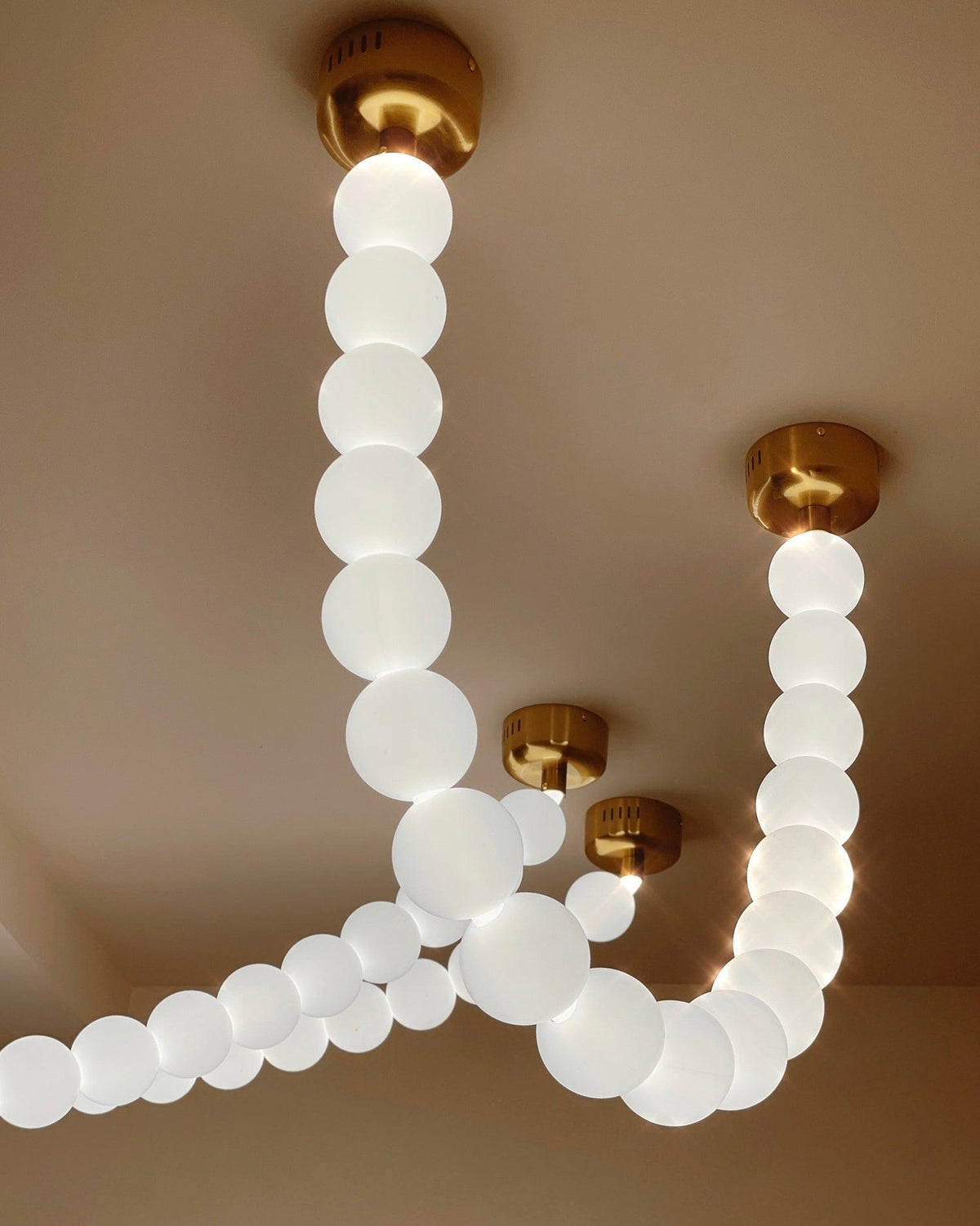 Pearl Necklace Balls Chandelier