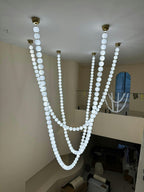 Pearl Necklace Balls Chandelier