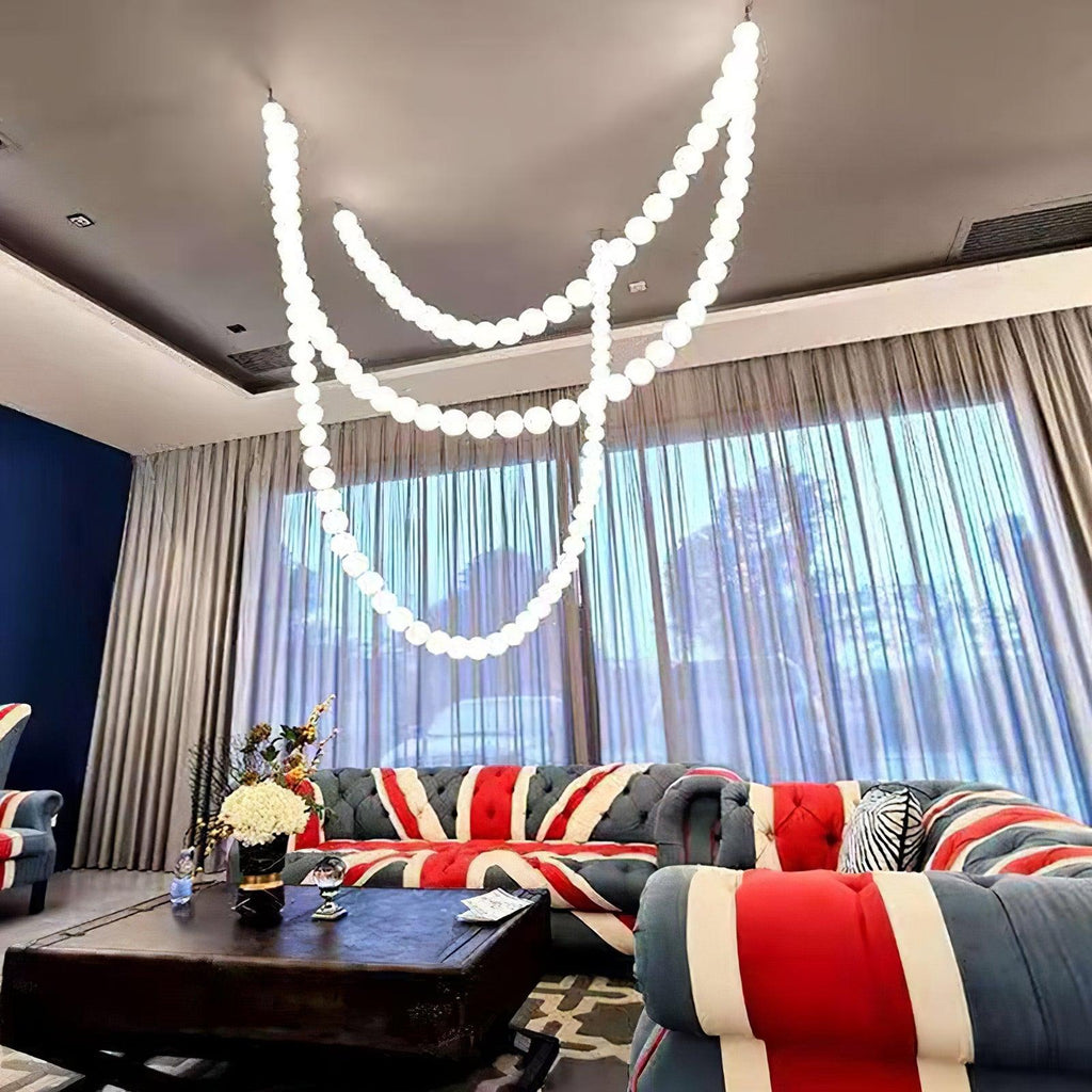 Pearl Necklace Balls Chandelier