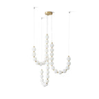 Glass Pearl Necklace Chandelier