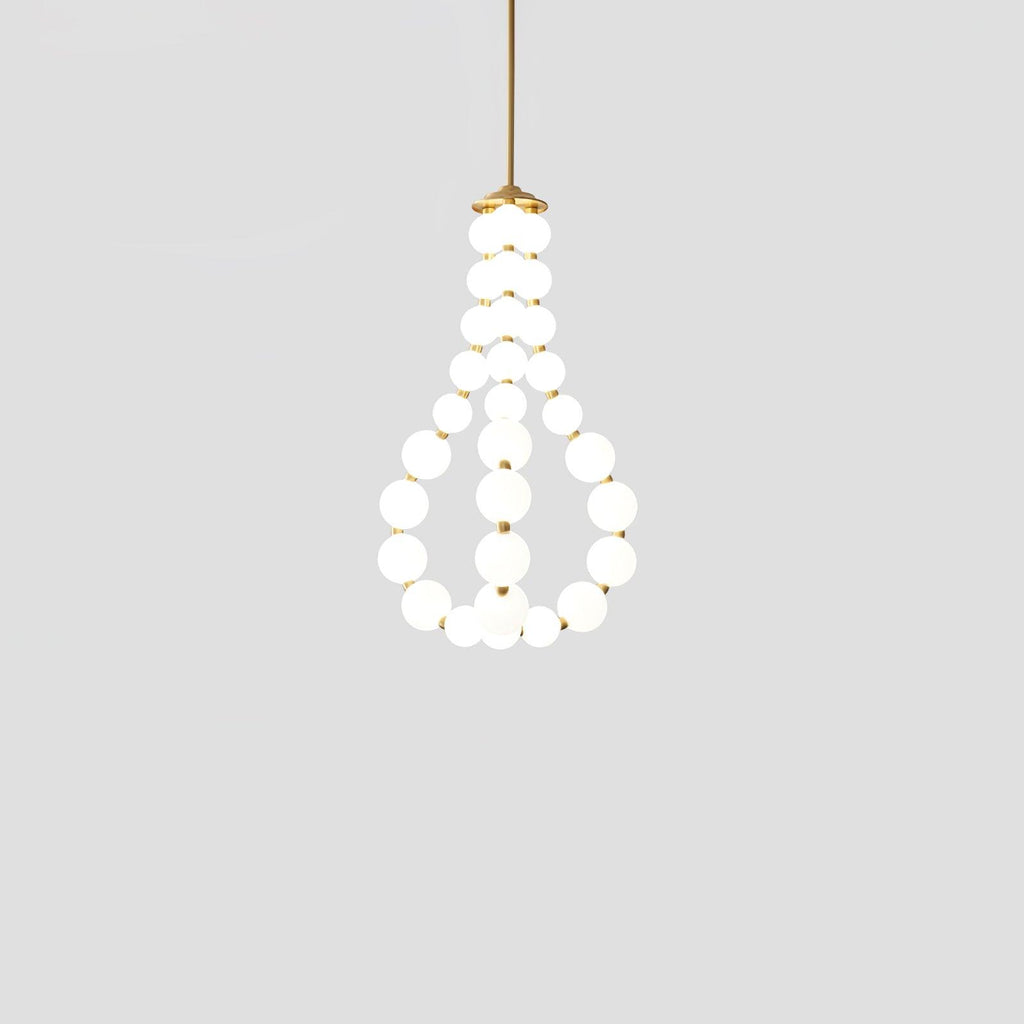 Glass Pearl Necklace Chandelier