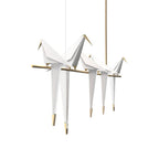 Paper Crane Bird LED Chandelier