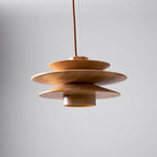 Cascade Wooden Disc Pendant Lamp
