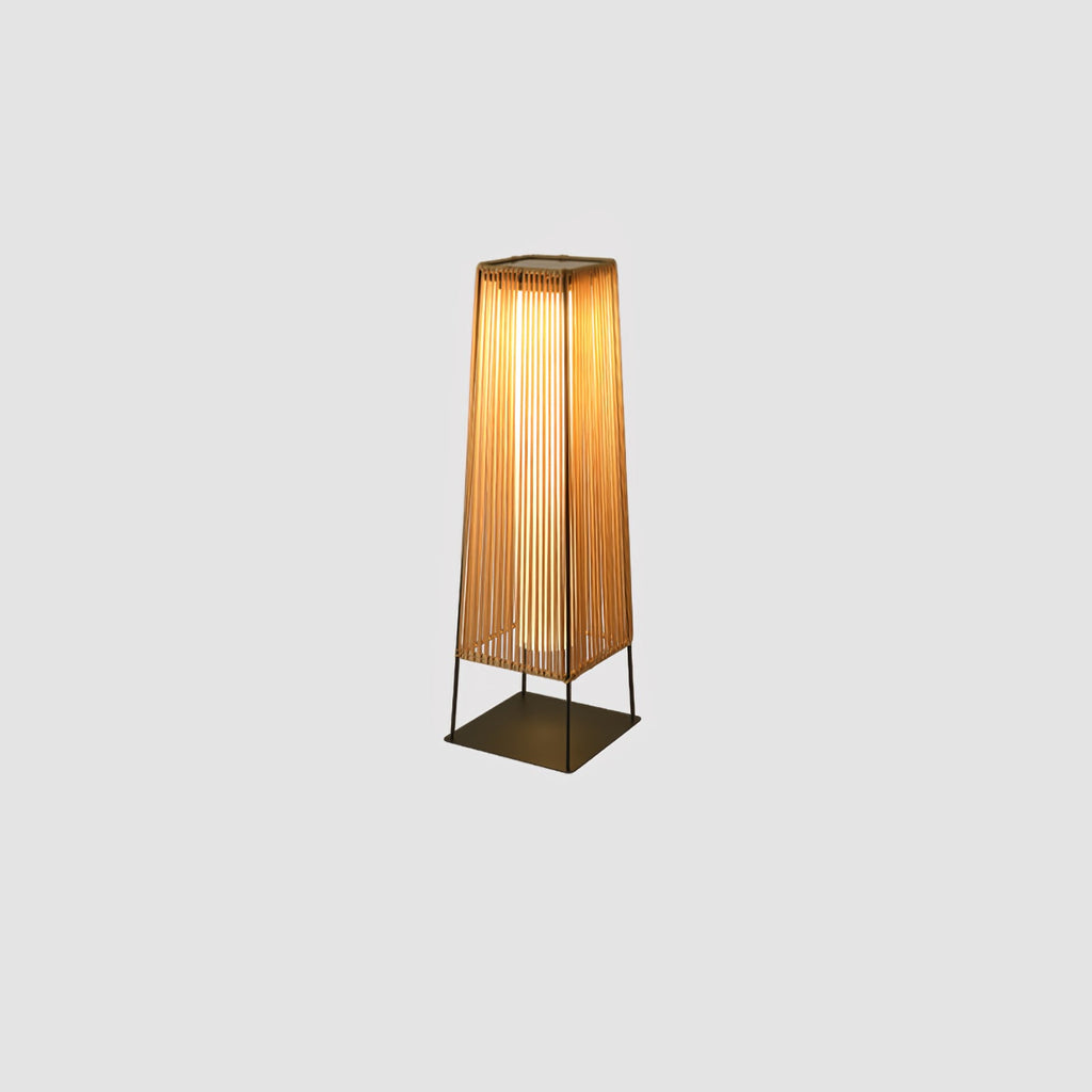 Plastic Rattan Outdoor Post Light