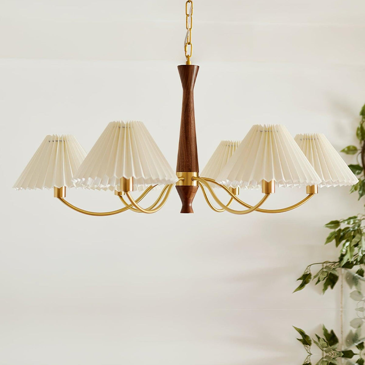 Pleated Chandelier
