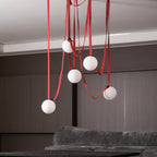 Multiple Belt Art Pendant Light