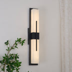Possini Outdoor Alabaster Wall Light
