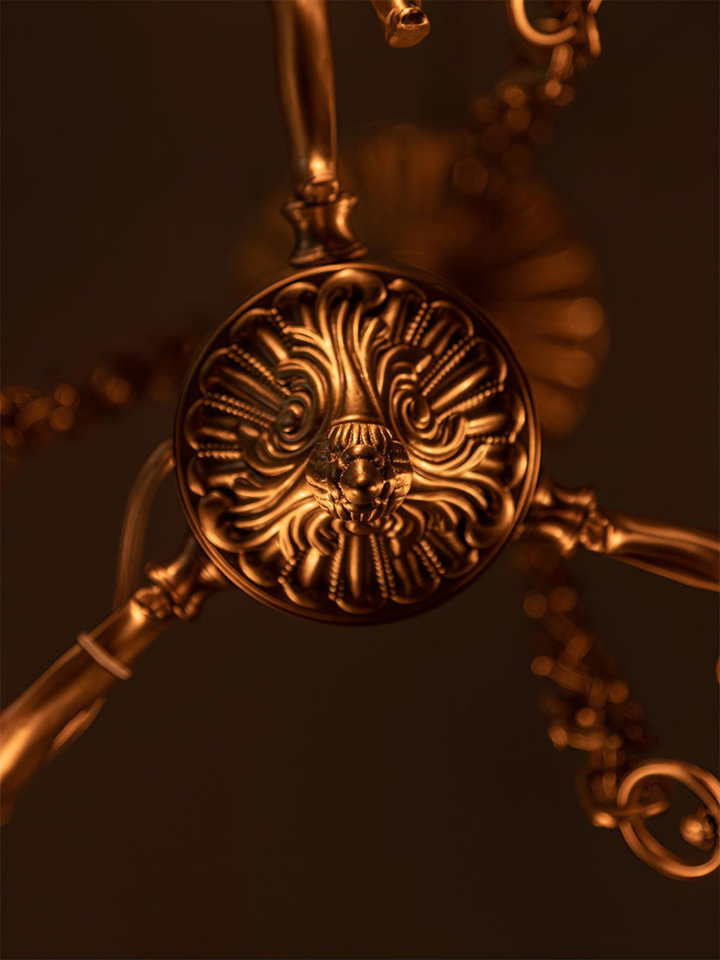 Putti Statuettes Brass Suspension