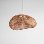 Rattan Wave Pendant Light