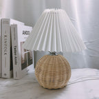Rattan Pleated Table lamp