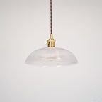 Ribbed Spiral Pendant Light