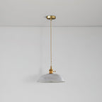 Ribbed Spiral Pendant Light