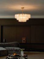 Round Cloud Glass Chandelier