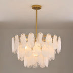 Round Cloud Glass Chandelier