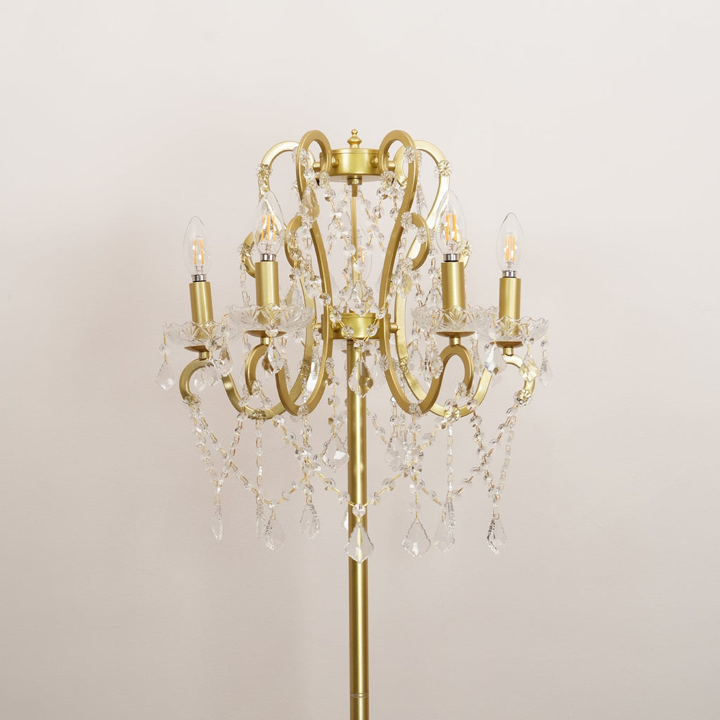 20.9" Crystal Floor Lamp
