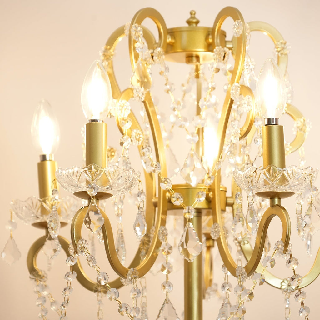 20.9" Crystal Floor Lamp