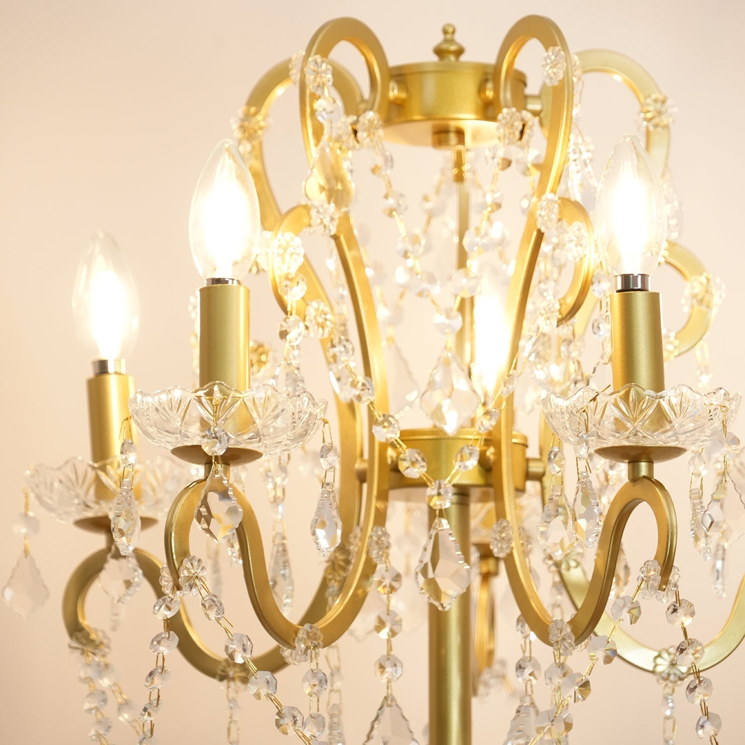 20.9" Crystal Floor Lamp