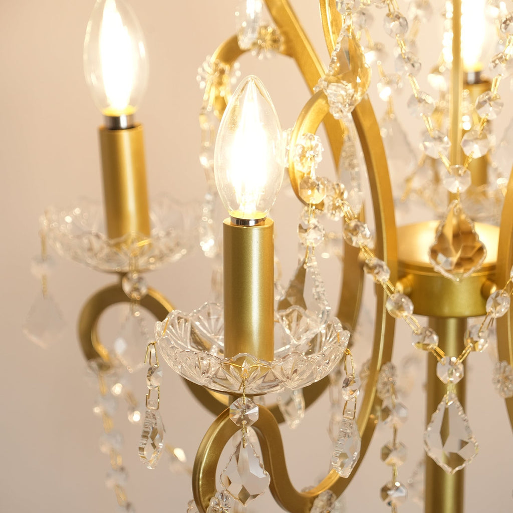 20.9" Crystal Floor Lamp