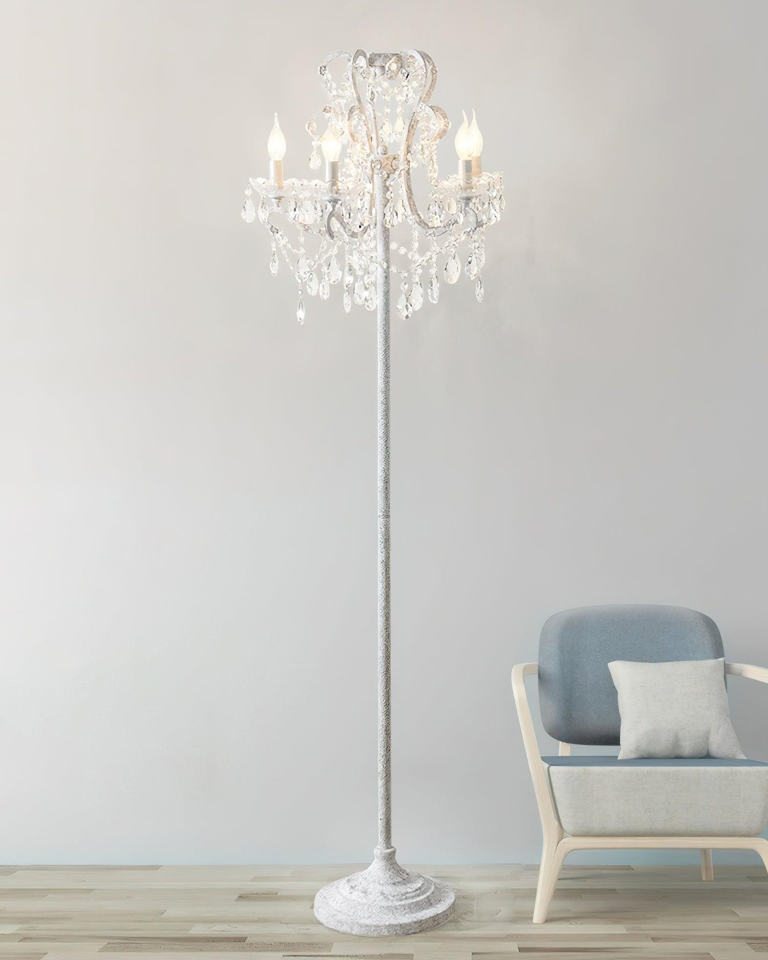 20.9" Crystal Floor Lamp