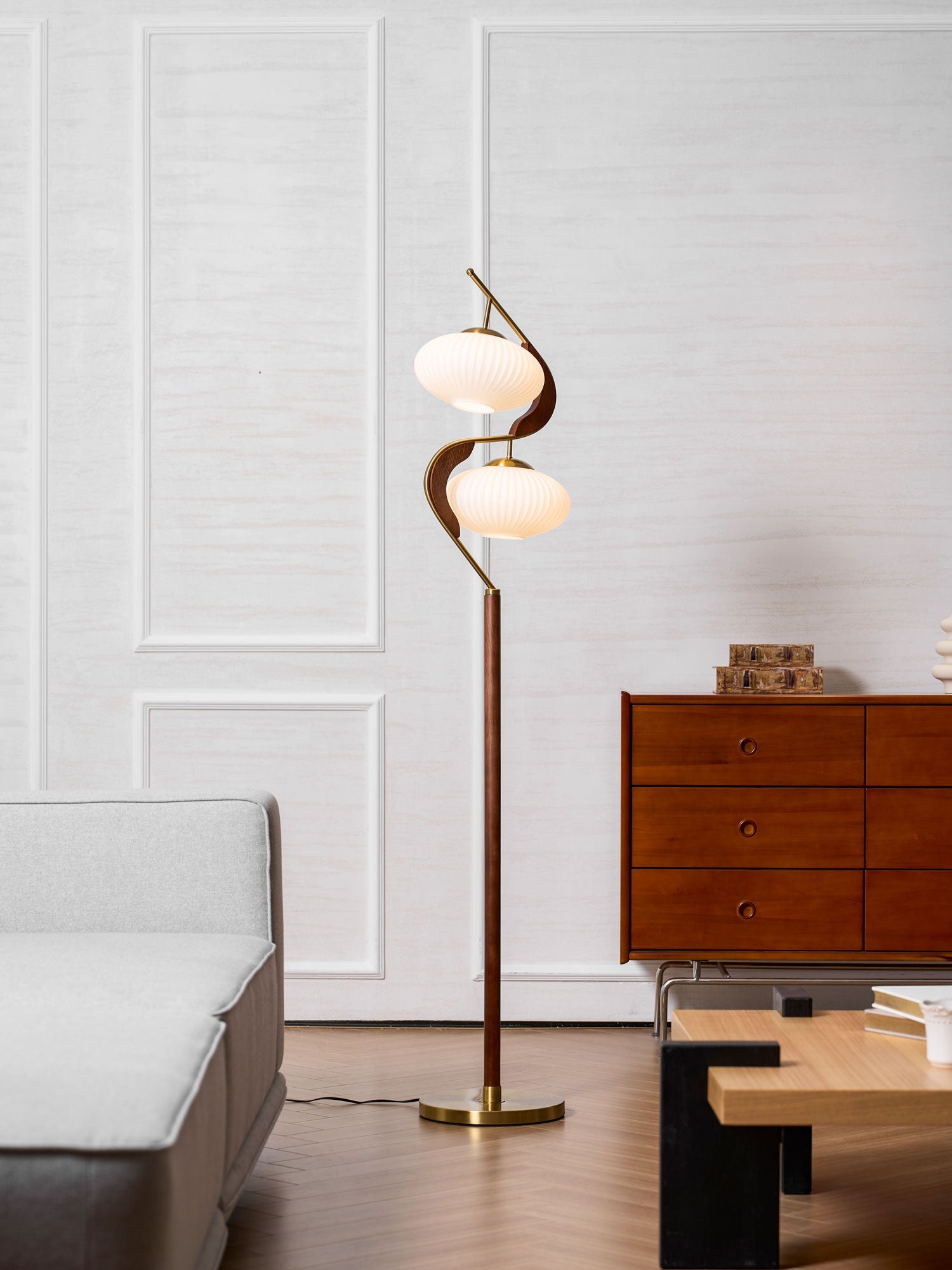 Serenita Double Shade Floor Lamp