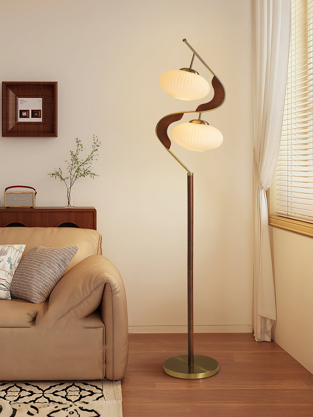Serenita Double Shade Floor Lamp