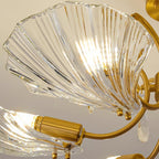 Shell Brass Ceiling Lamp
