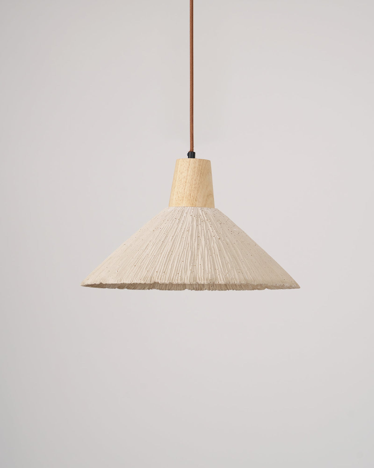 Concrete Pleated Pendant Lamp