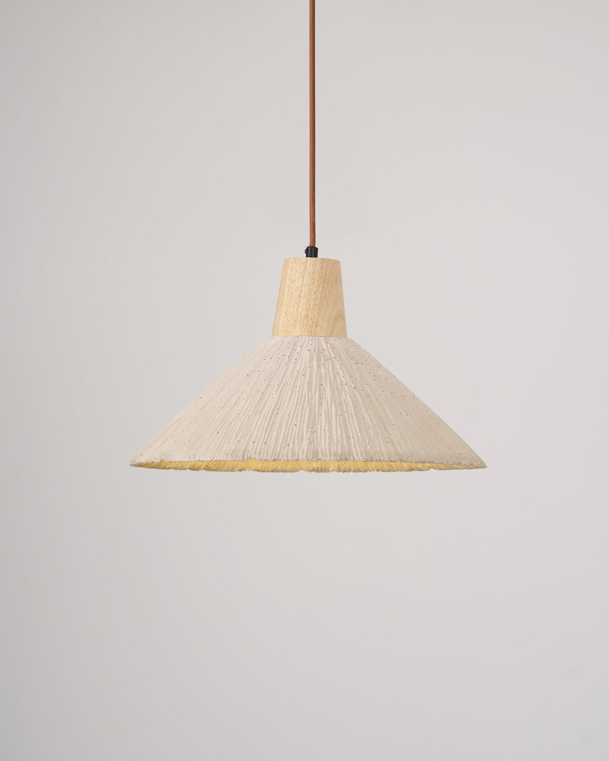 Concrete Pleated Pendant Lamp